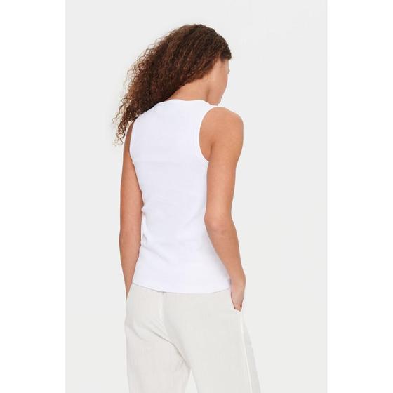 SAINT TROPEZ Tank Top AstaSZ 30512644 - weiß