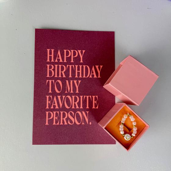 goldmarie Geschenktasche BIRTHDAY BAG - Kerze - Franzi Liköre - Ring - Mütze nach Wahl