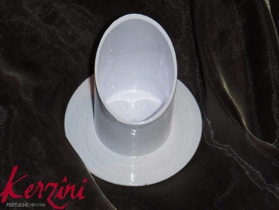 Kerzenständer Köcher, weiss 