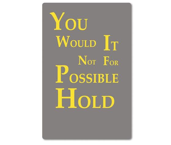 Kraeftiger Kuehlschrankmagnet aus Magnetfolie in ungefaehrer Groesse einer Bankkarte - Beste Denglisch-Sprueche - You would it not for possible hold. 