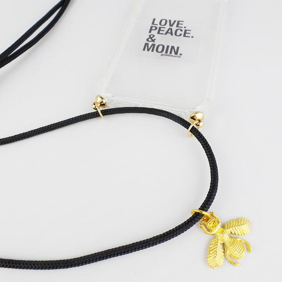 goldmarie Handykette "Fliege" schwarz