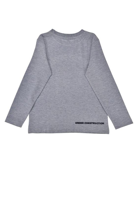 Langarmshirt "Speed Rebel", Baumwolle, navy-melange