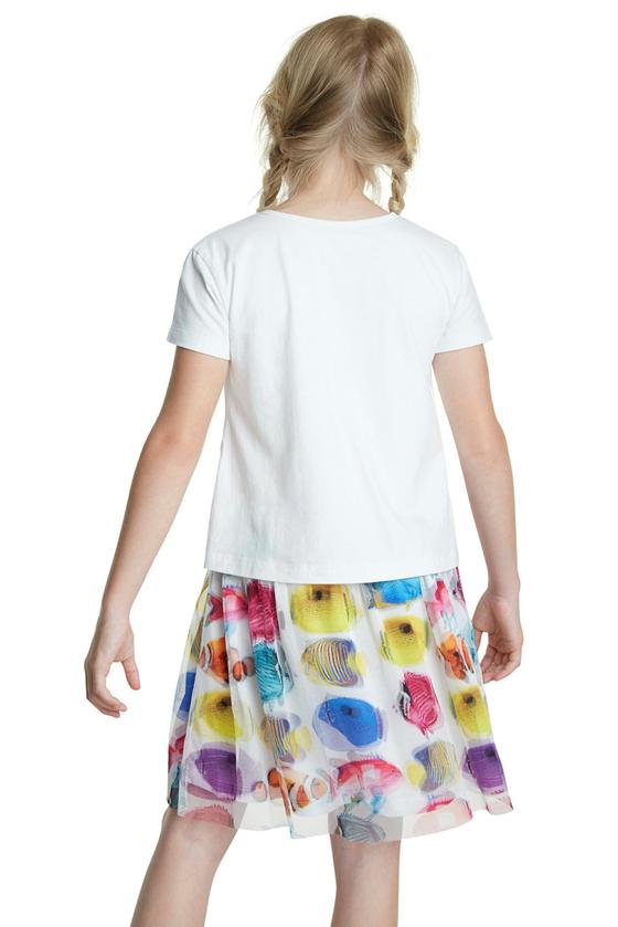 Kleid "Xalapa" mit angenähtem Shirt und Rock mit 3-D-Effekt