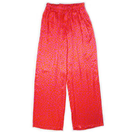 goldmarie Hose MOINGIORNO - Leo Muster - pink - neon orange