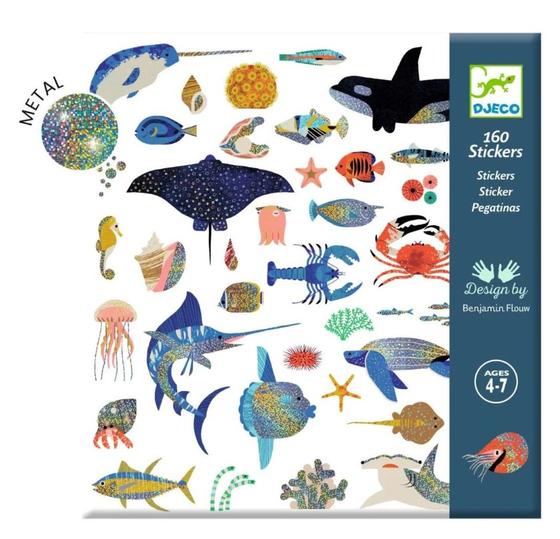 Djeco Sticker Metallic Ozean