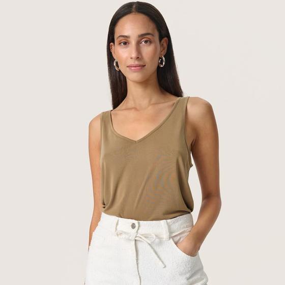 SOAKED IN LUXURY Tank Top SLColumbine 30404199 khaki-braun