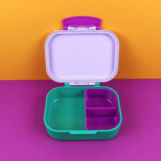 ava&yves Brotdose Lunchbox Smile Flieder Grün Violett