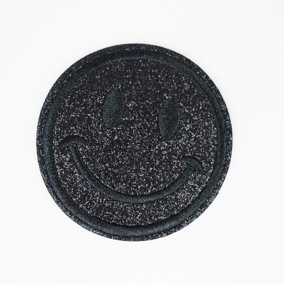 goldmarie Sticker SMILE schwarz mit Glitzer