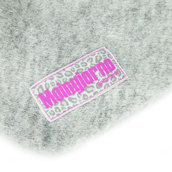 goldmarie Dreieckschal MOINGIORNO Gray Leo Label - hellgrau