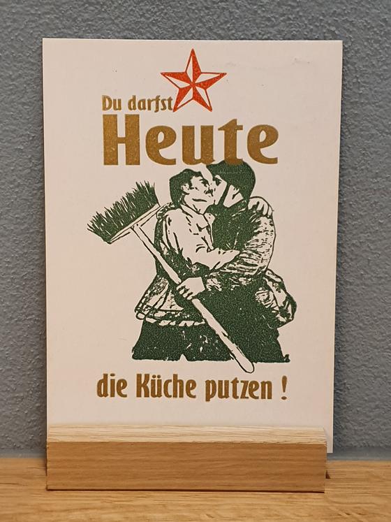 Postkarte in Bleisatz-Buchdruck