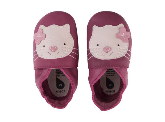 Lederschläppchen "Kitten", pink