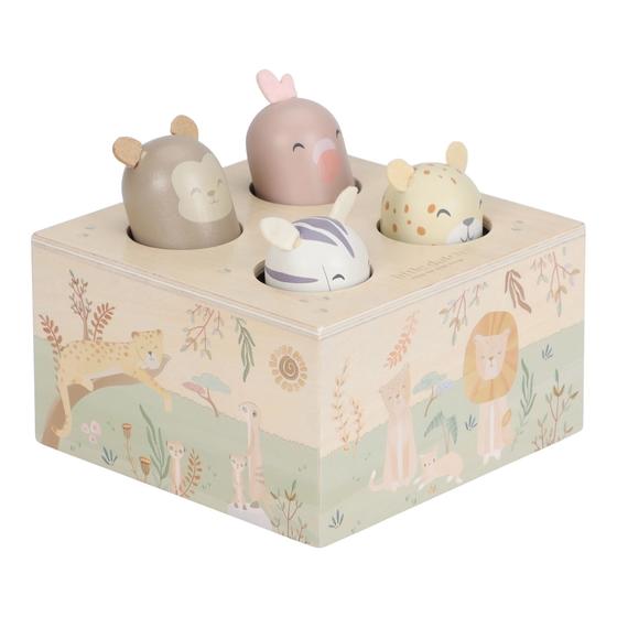 Little Dutch Holz Pop Up Safari Friends Grün