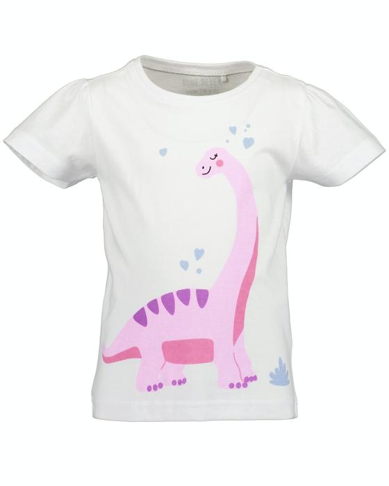 T-Shirt "Happy Dinosaur", reine Baumwolle, weiß