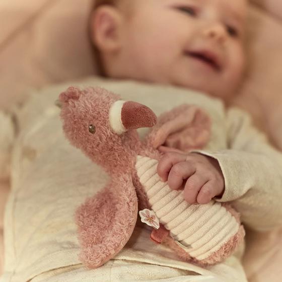 Little Dutch Quetschrassel Safari Friends Flamingo Pink