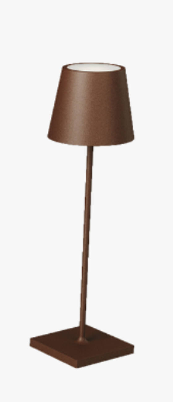 Lampe | Wiederaufladbare LED Tischlampe Drink - bronze 