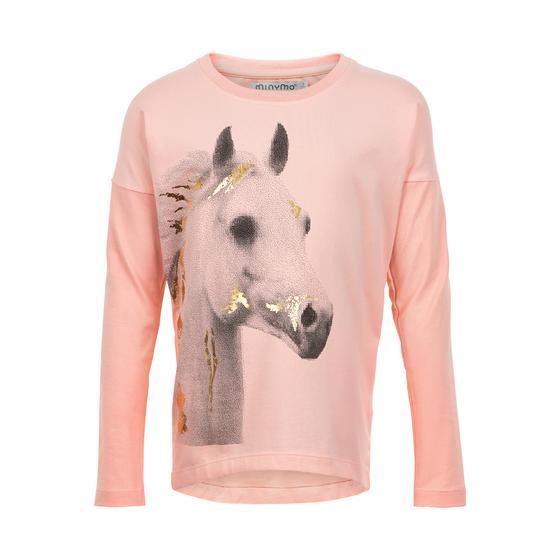 Langarmshirt mit Pferdemotiv