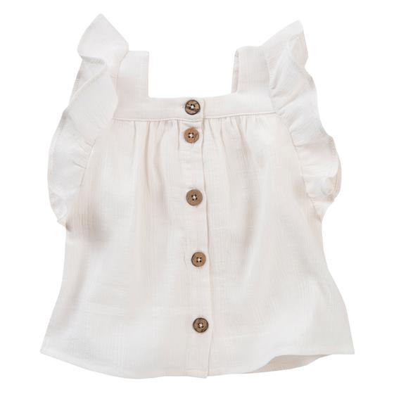 People wear Organic Bluse Kurzarm Weiß