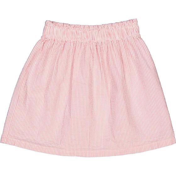 Müsli by Green Cotton Seersucker Skirt Stripe Balsam Cream Bubblegum