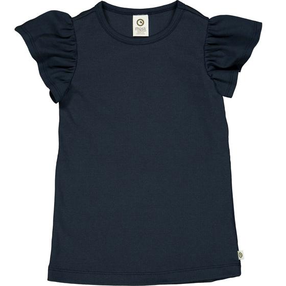 Müsli by Green Cotton Cozy Me Ripp T-Shirt Night Blue