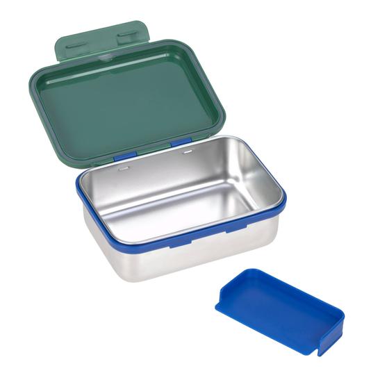 Kinder Brotdose - Lunchbox Edelstahl Little Gang Regenbogen Grün