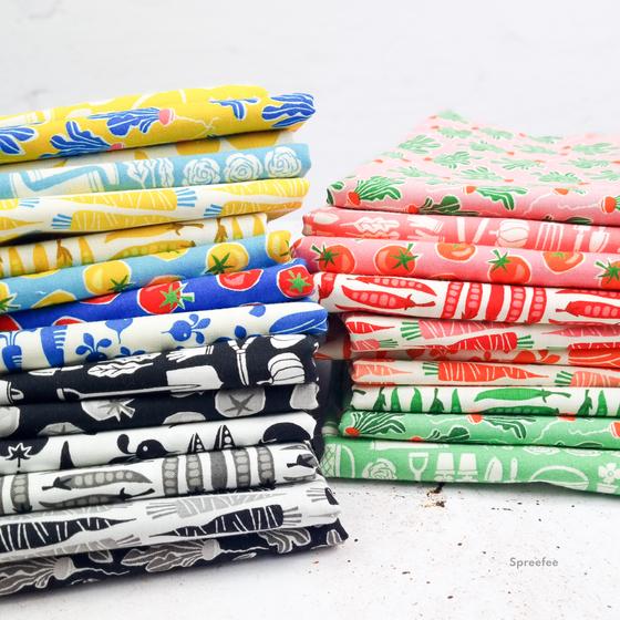 Fat Quarter Package In the Vegetable Garden