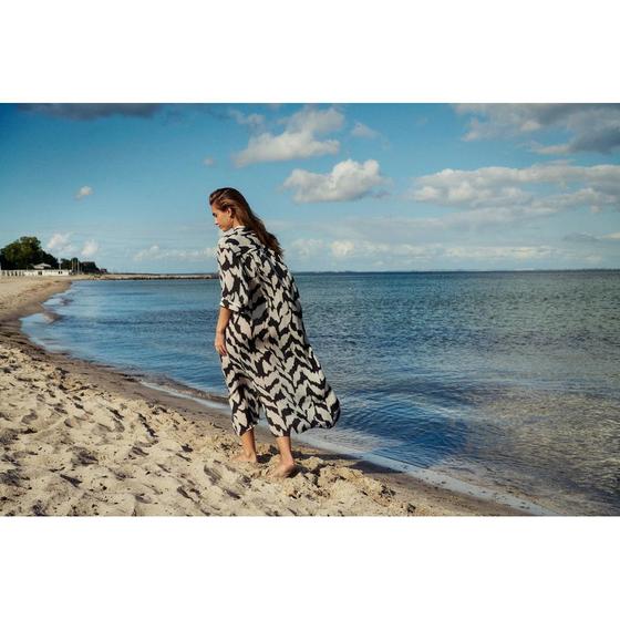 SAINT TROPEZ Blusen Kleid KelsieSZ 30514025 - gemustert - schwarz-weiß