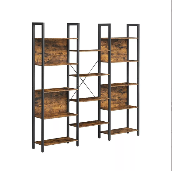 Regal | Bücherregal Vintage - braun/schwarz