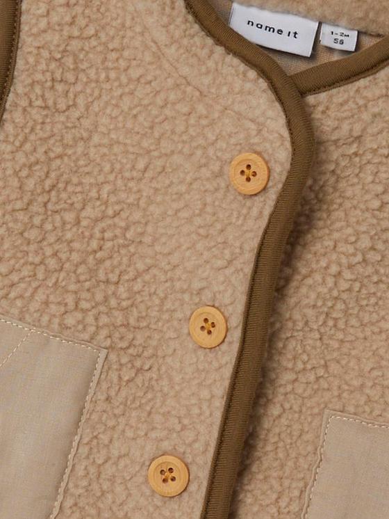 Name It Fleece Weste Oxford Tan