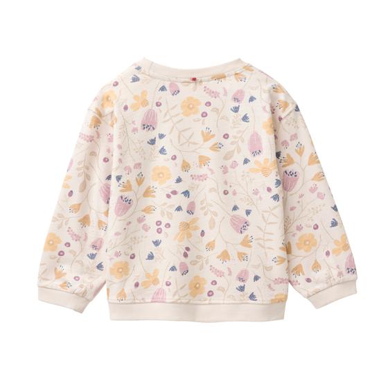 People wear Organic Sweat Pullover Blumengarten Rosa