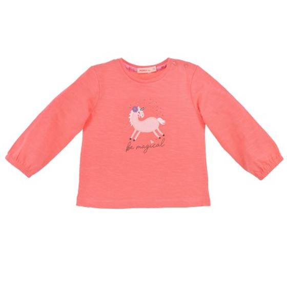 Langarmshirt "Unicorn", reine Baumwolle, pink