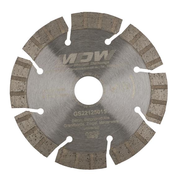 Diamant-Trennscheiben <br> Ø 115 - 150 mm <br> Typ Turbo Gigant <br> für allgemeine Betonprodukte