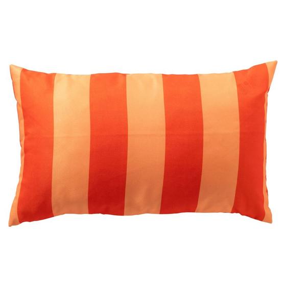 Dutch Decor APOLLO - Outdoor Kissen 30x50 cm - Gestreift orange rot