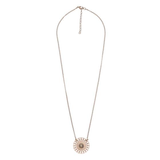 Love Chain mit Mandala & Labradorit, Roségold