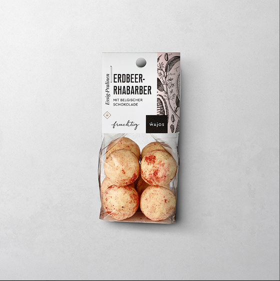 Süßigkeit | Essig-Pralinen Erdbeer-Rhabarber