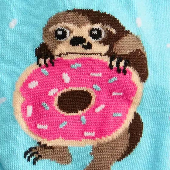 SOCK it to me Strümpfe SNACKIN' SLOTH W0100 - hellblau-pink