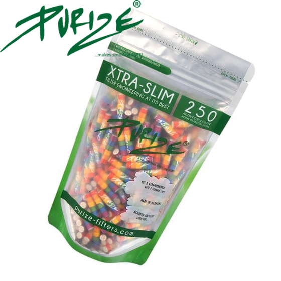 Aktivkohlefilter, PURIZE®, XTRA Slim, RAINBOW, 250er