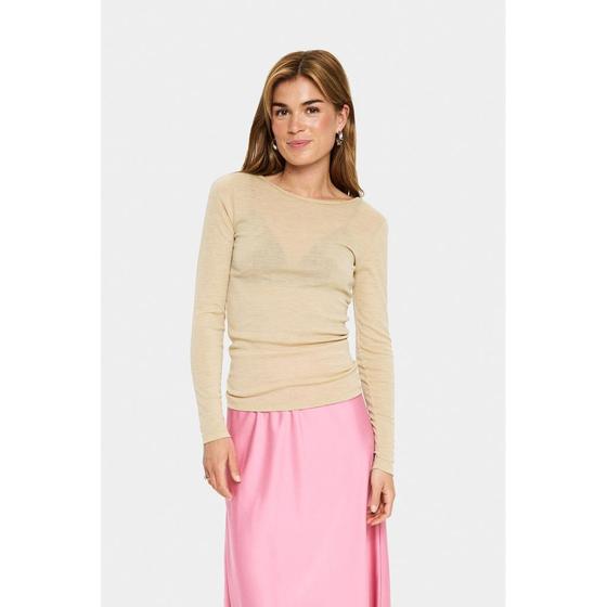 SAINT TROPEZ Longsleeve Pullover GarimaSZ 30513525 - beige melange