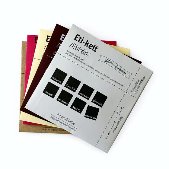Label #mehrEtikette Edition 5  Silber - 8 Webetiketten