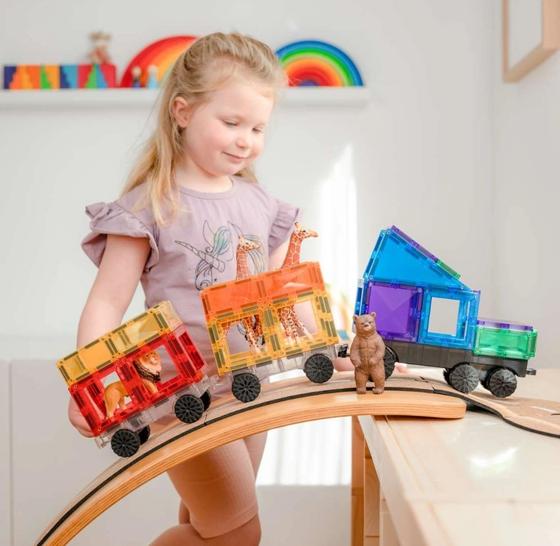 Connetix Magnetbausteine Transport Pack Rainbow 50 Teile