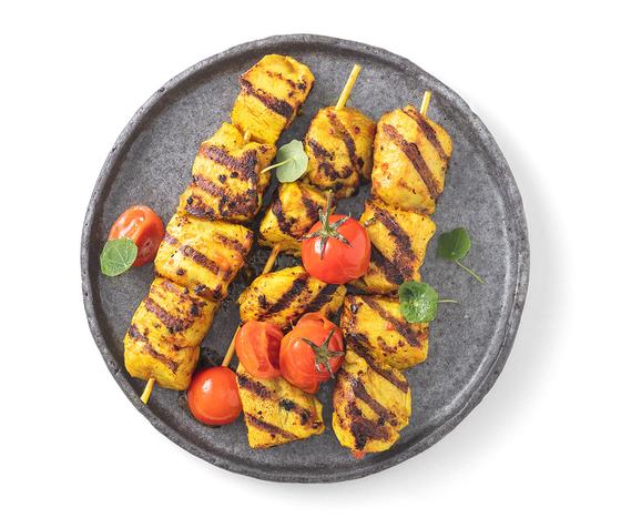 Bio Hähnchenbrustspieß mariniert Curry