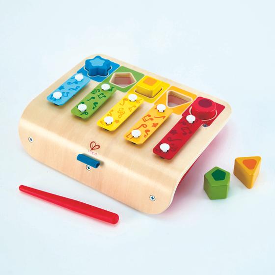 Xylophon-Piano und -Sortierbox aus Holz