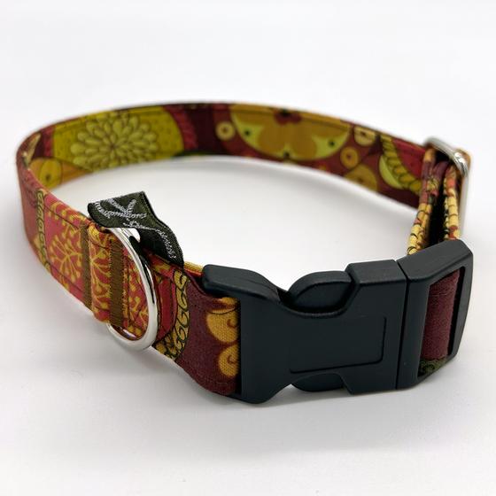 Halsband S - erdige Blumen