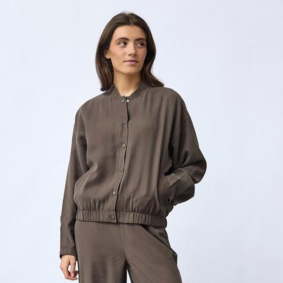 SISTERS POINT Bomberjacke Blouson Vabaia-Bomber1 - kaffee braun