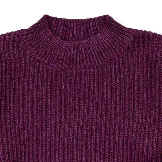 Sense Organics Strickpullover Marley Bordeauxrot Melange