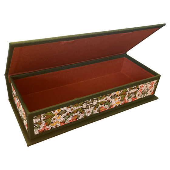 Stifteschachtel mit Magnetverschluss, Ornamente Florenz, Italienisches Buntpapier
