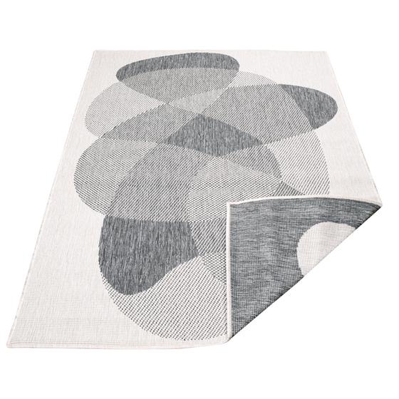 DUO Rug wendbarer Teppich silber