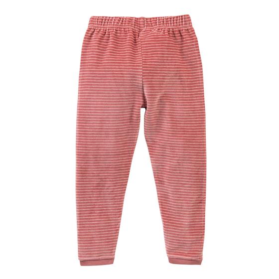 People wear Organic Nicki Pyjama Geringelt Beere 