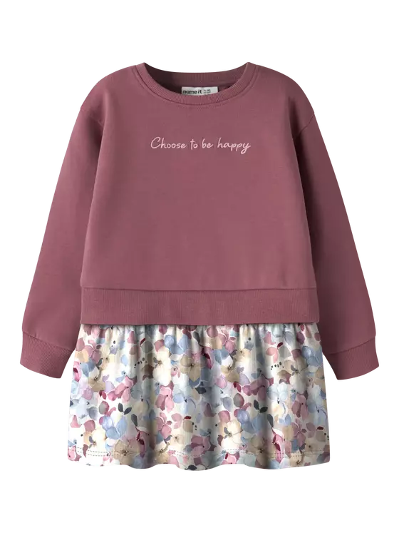 Name It Kleid Langarm Flowers Wild Ginger
