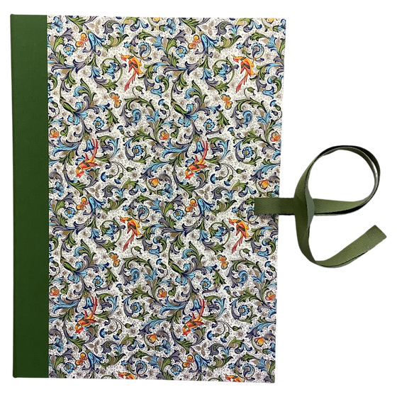 Sammelmappe - Pfau, Italienisches Buntpapier 