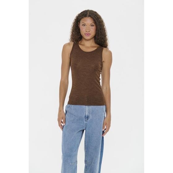 SAINT TROPEZ Tank Top GarimaSZ 30513524 - mokka Melange